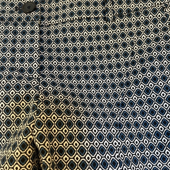Hilary Radley geometric pattern stretch cropped slim leg pants - Picture 4 of 11